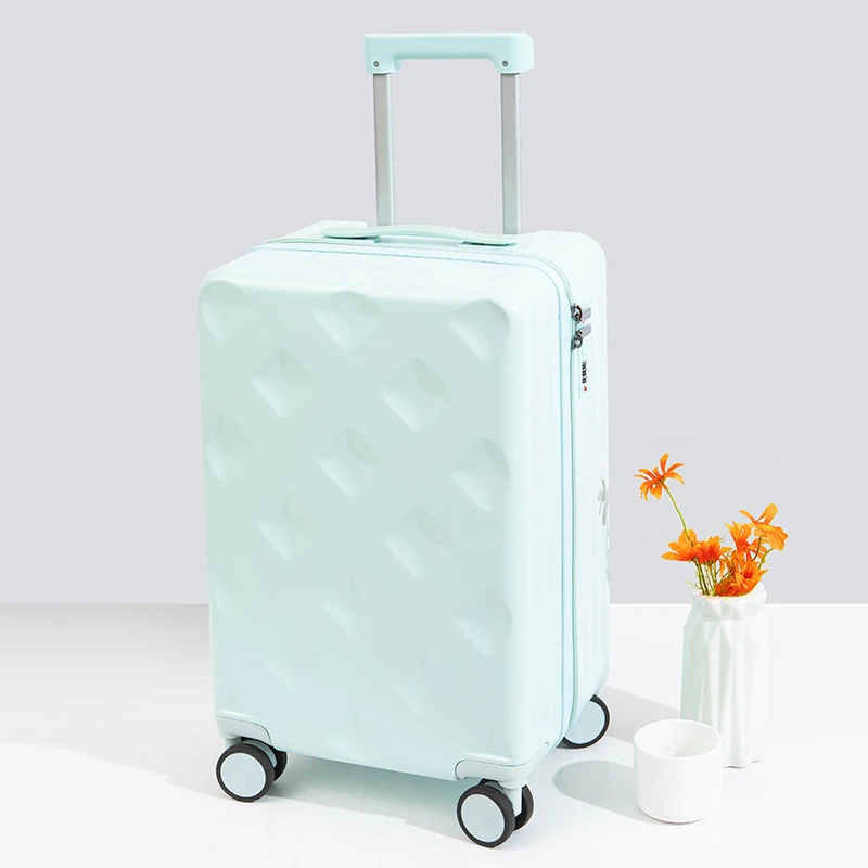 Trolley Case com Roda Universal e Porta-Copo, Mala de Viagem, Bagagem de Transporte, Grande Capacidade, Moda, Mala, Senha