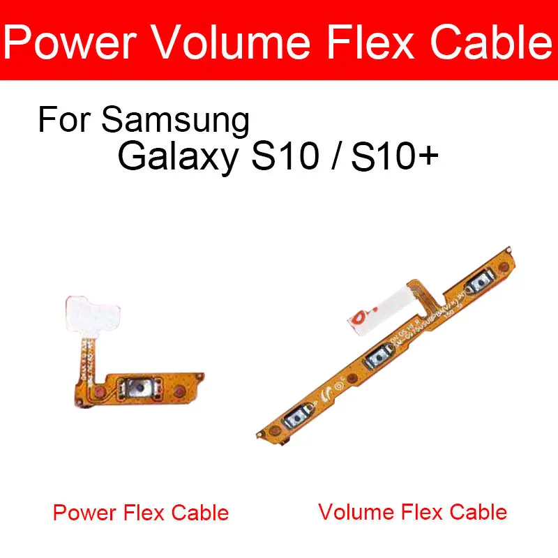 

Volume Flex Cable For Samsung Galaxy S10 S10+ Plus Power Switch On / Off Control Button Flex Ribbon Cable Replacement Repair