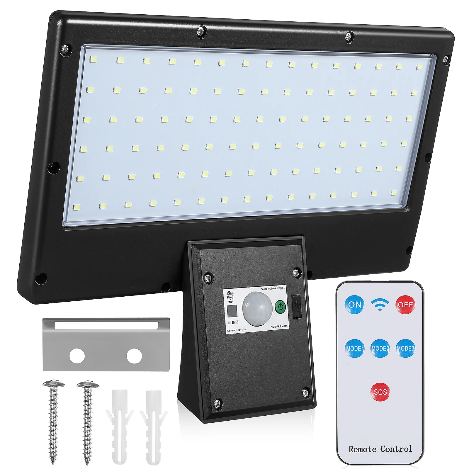 

Street Light Outdoor LED Solar Lights Motion Sensor Remote Control High Brightness Easy Installation Solar Powered