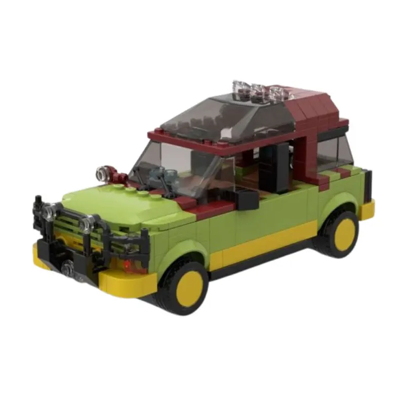 

380-piece small particle building blocks MOC park adventure vehicle model toy set, off-road vehicle gift set.
