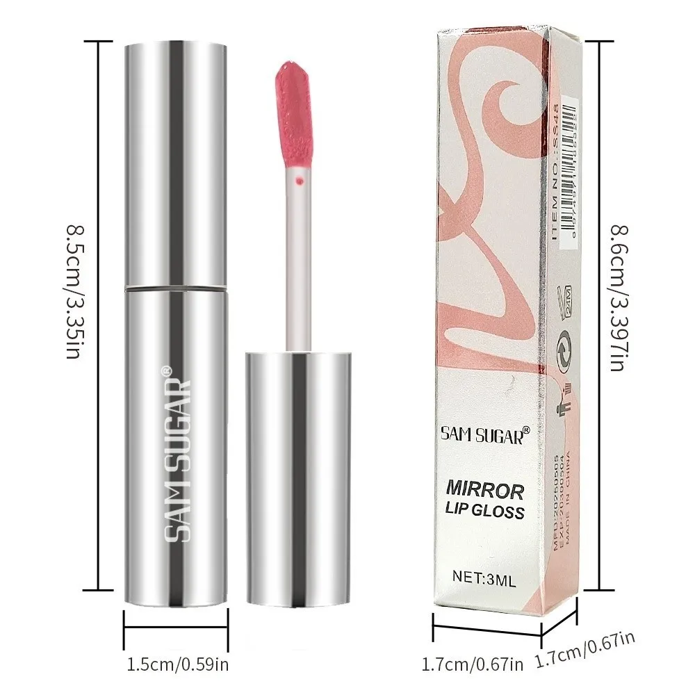 New Moisturize Lip Glaze Plumping Effect Liquid Peptide Lip Gloss Long-lasting Glossy Finish Lip Makeups Daily Use Lip Makeups