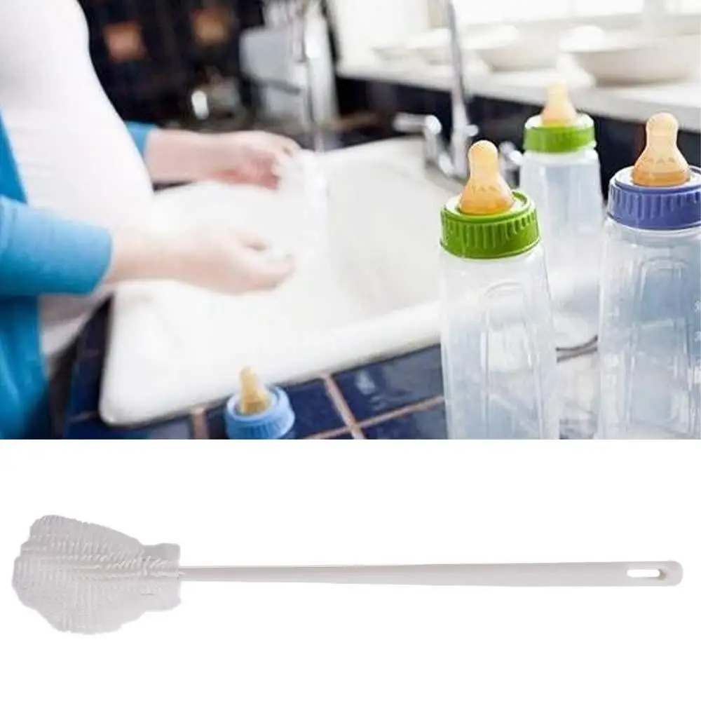 Without Blind Side Soft Head Bottle Brush Water Bottle Cleaner Pacifier Nipple Bottle Cleaning Brush Silicone Handheld
