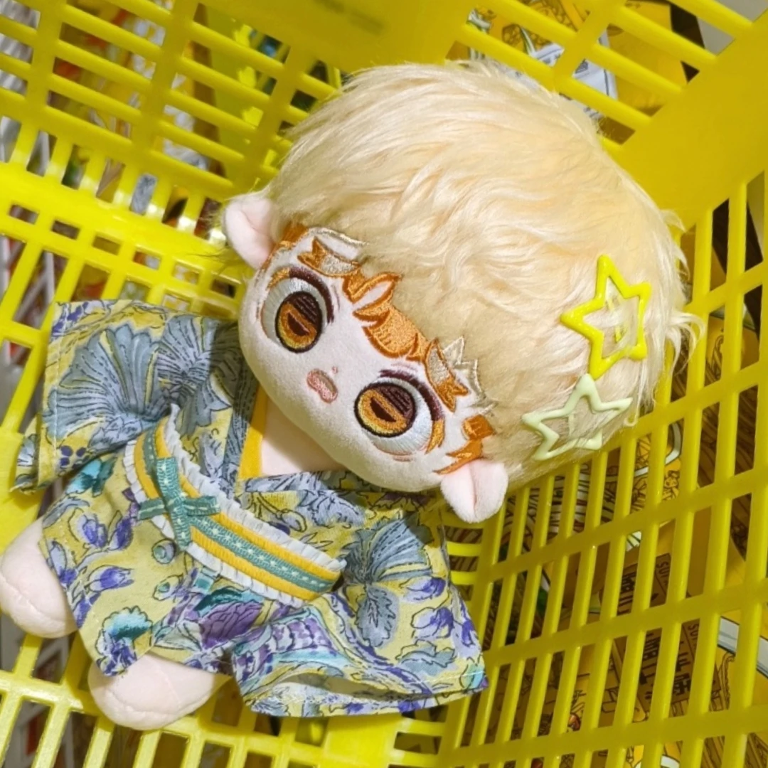 

Мягкая 20 см аниме Demon Slayer Agatsuma Zenitsu, милая плюшевая кукла, набивка тела, платье для косплея, плюшевые куклы, игрушки, подарки