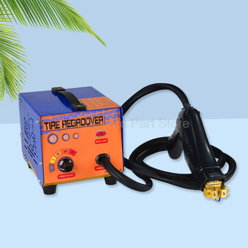 

1000 Вт машина для резьбы по резине и инструмент для обработки канавок для грузовых автомобилей, вилочных погрузчиков, шины высокой мощности, эффективное восстановление шаблонов