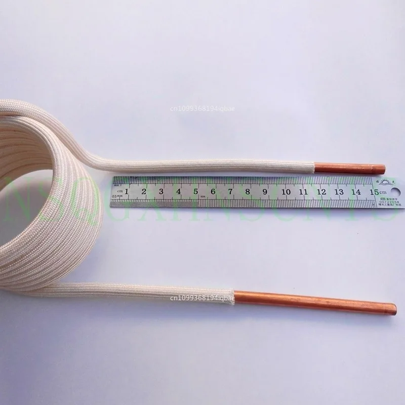 Induction Heating Coil ZVS Copper Tube Water-cooled High-frequency Furnace Intermediate Frequency 6mm Quenched Tapless Heating i