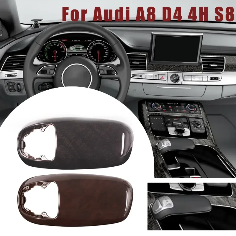 Gear Shift Knob Handle Cover For Audi A8 D4 4H S8 2011 2012 2013 2014 2015 2016 2017 LHD Car Accessories 4H1713141 4H1713141A