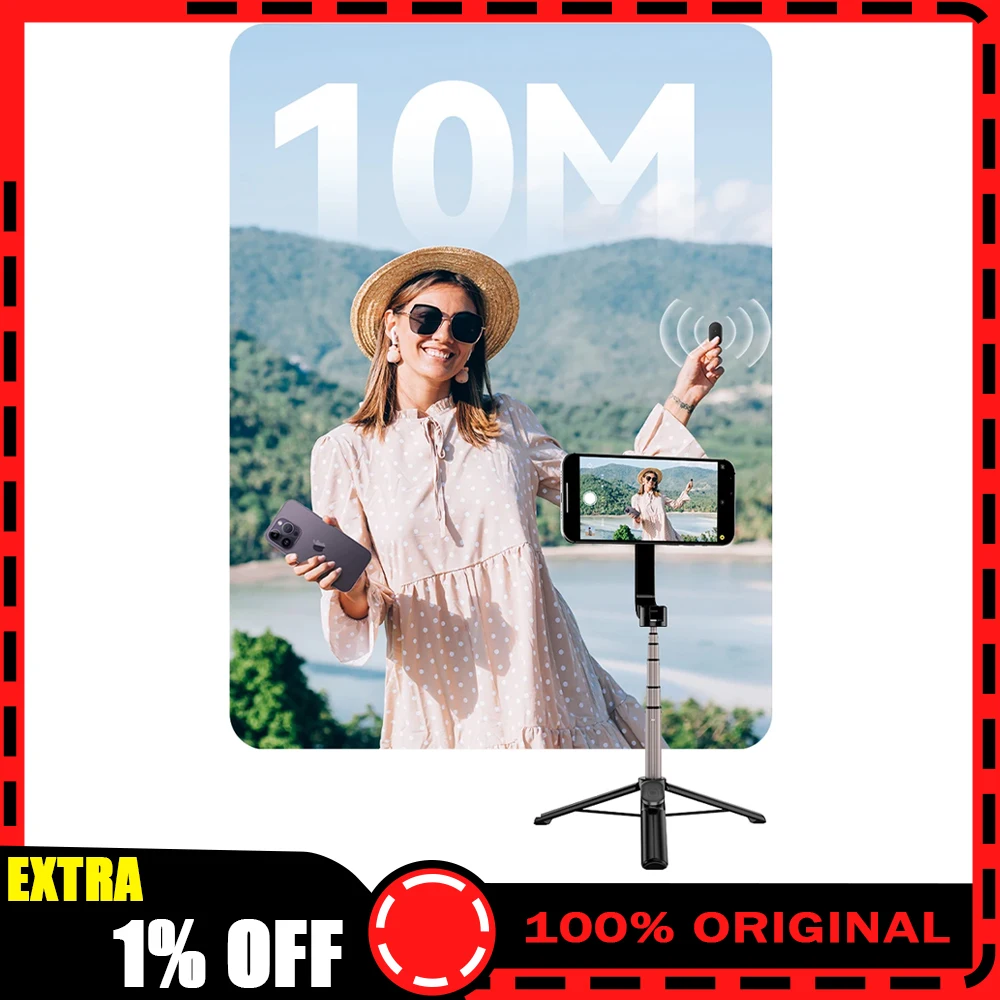 

TELESIN Magnetic Selfie Stick Tripod with Remote For Cellphone For iPhone 16 15 14 13 12 Pro Max For HUAWEI XIAOMI SAMSUNG