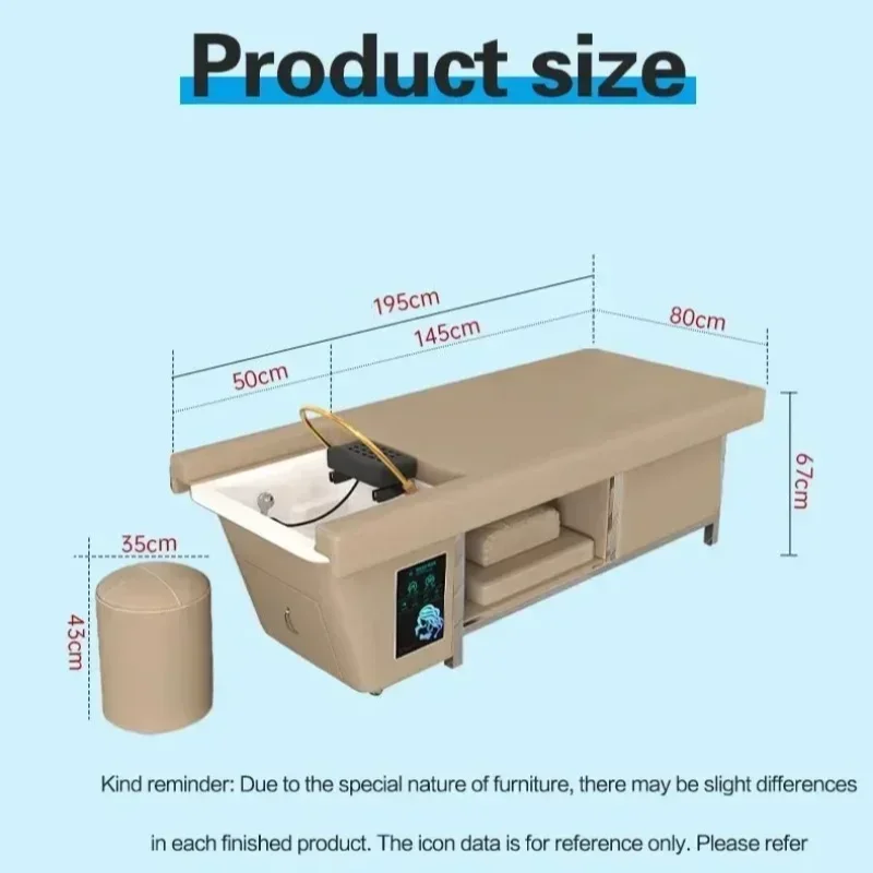 샴푸 침대 일본식 헤드 스파 워터 테라피 침대 미용사 의자 미용실 헤어 워싱 Japonais Cheveux 살롱 가구