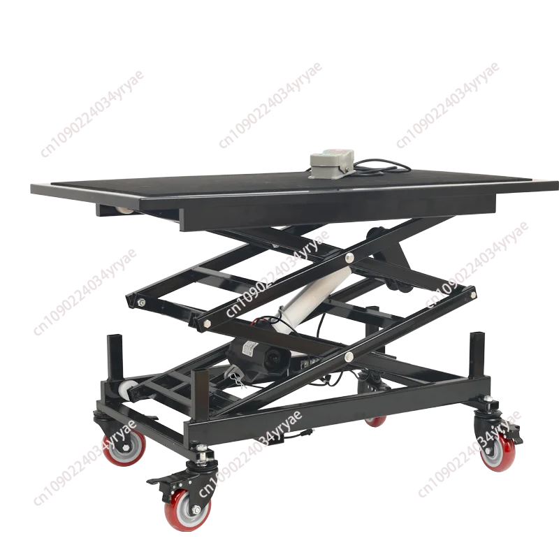 

Upgrade the fast electric lifting stool hydraulic lifting support frame trolley indoor decoration lifting platform