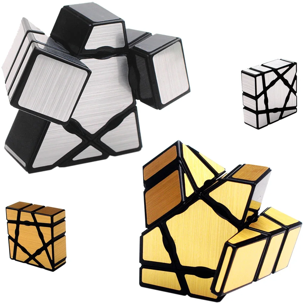 1x3x3 Horror Mirror Polished Magictrick Cube of A One Color Gold Yongjun Mini Puzzle Golden Silver Magic Plastic YJ 1person Game