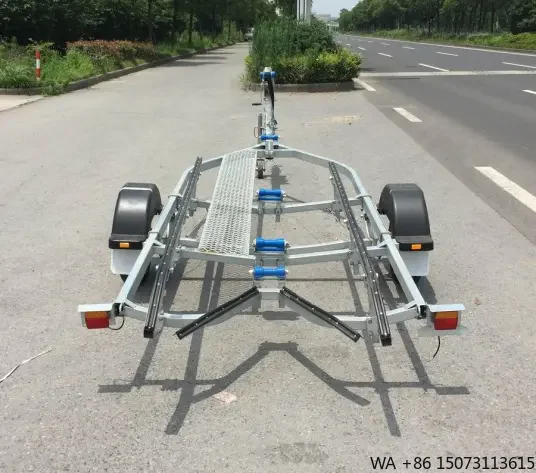 

Горячий оцинкованный одноосный прицеп для лодок длиной 5-6 метров