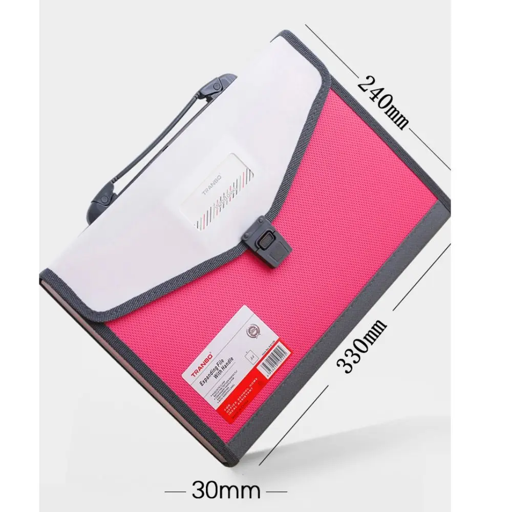 Portable A4 Expanding File Folder PP Multi-layer Paper Document Organizer 13 Grids Large Capacity Organ File Holder