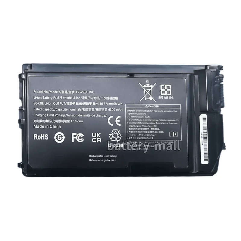 Brand new original equipment manufacturer FZ-VZSU1VU Battery Suitable for Panasonic ToughBook FZ-G2 10.8V 6300mAH 68Wh
