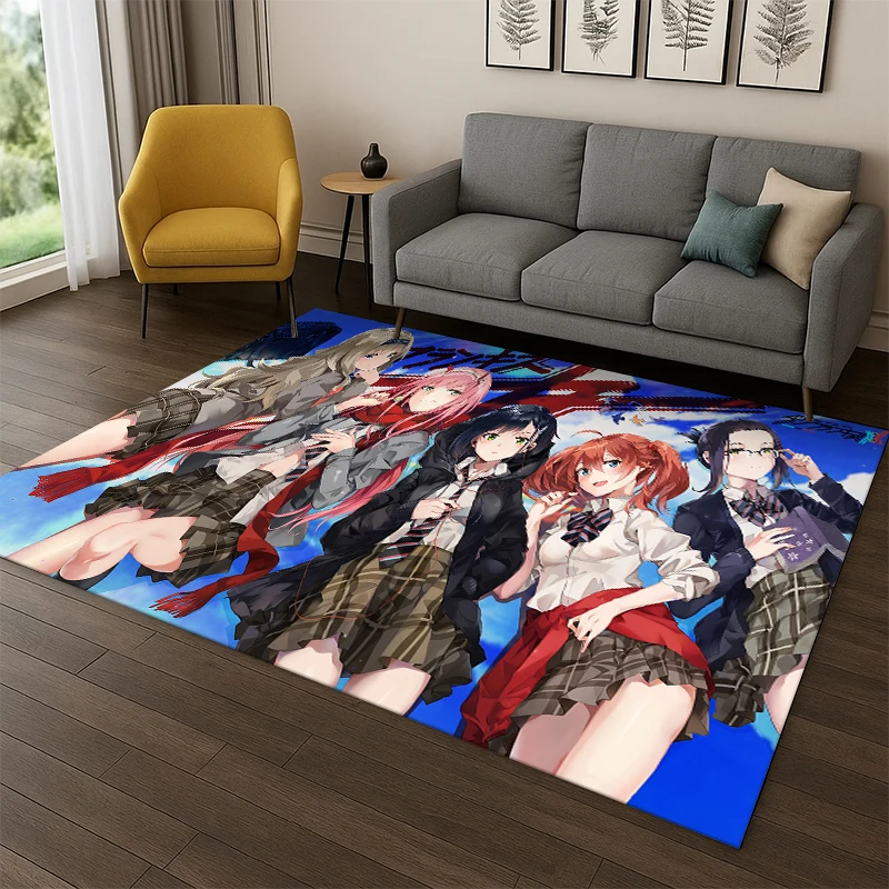 Sexy Girl Zero Two DARLING in FRANXX Cartoon Carpet Rug for Bedroom Living Room Sofa Doormat Home Decor,Kid Area Rug Non-slip - view 6