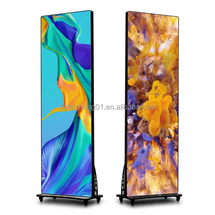 Stand Poster P2 P2.5 P1.5 Full Color Waterproof Advertisement Outdoor Indoor Video Wall Led Screen Display LED foldable Poster - view 3