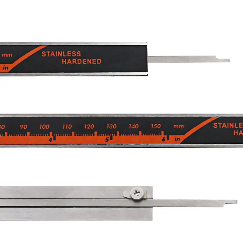 6 인치 디지털 캘리퍼 스테인리스 스틸, 0-150mm 측정 공구 버니어 캘리퍼스