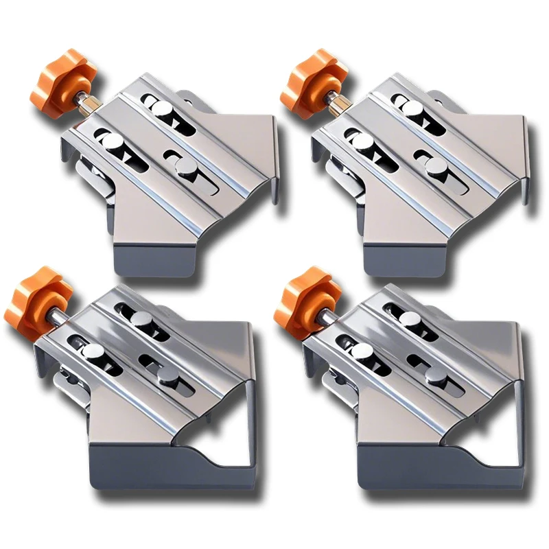 2 PCS Right Angle Fixing Clip Multipurpose Stainless Steel 90° Degree Corner Clamp With Adjustable Swing Jaw  Woodworking Tools