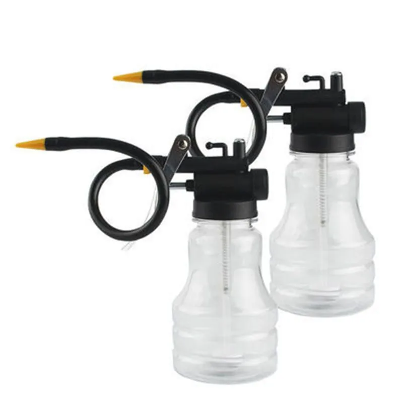 New 250ml Transparent Oil Can Oiler Lubrication Oil Plastic Machine Pump High Pressure Pump Oiler Grease Gun