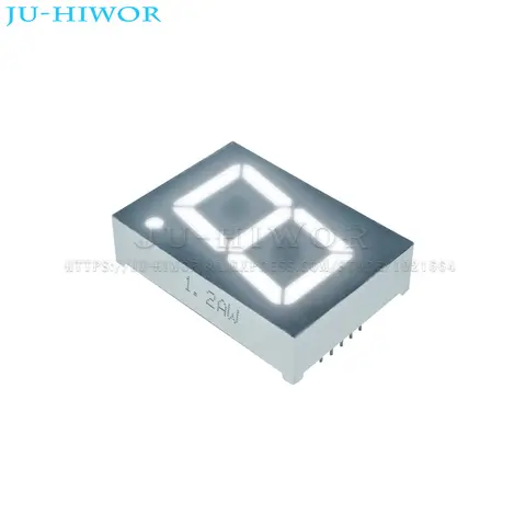 5pcs 1.2 Inch 10Pins 1 Digit Bit 7 Segment White LED Digital Display Digitron C-C 120101AW C-A 120101BW Common Anode Cathode