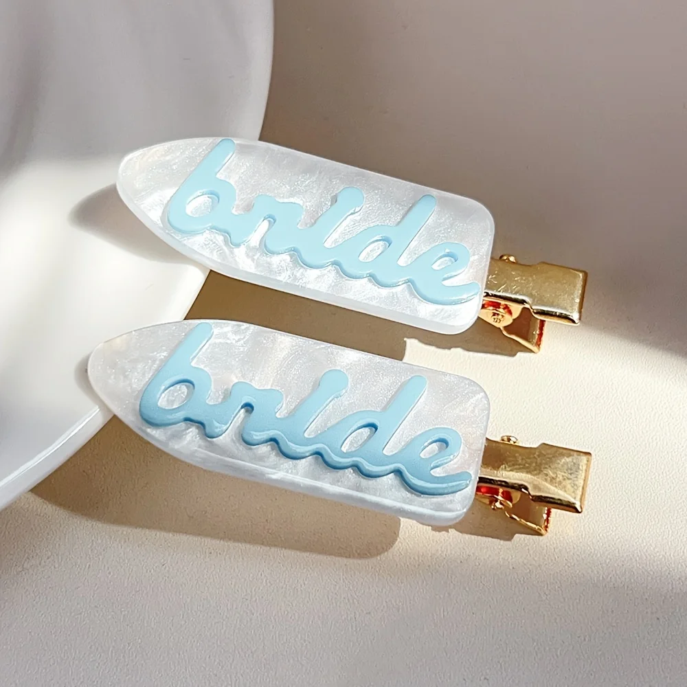2pcs Bride Hair Clips - Seamless Invisible Bangs & Side Hair Clips with Non-Slip Grip, Daily Makeup/Commuting