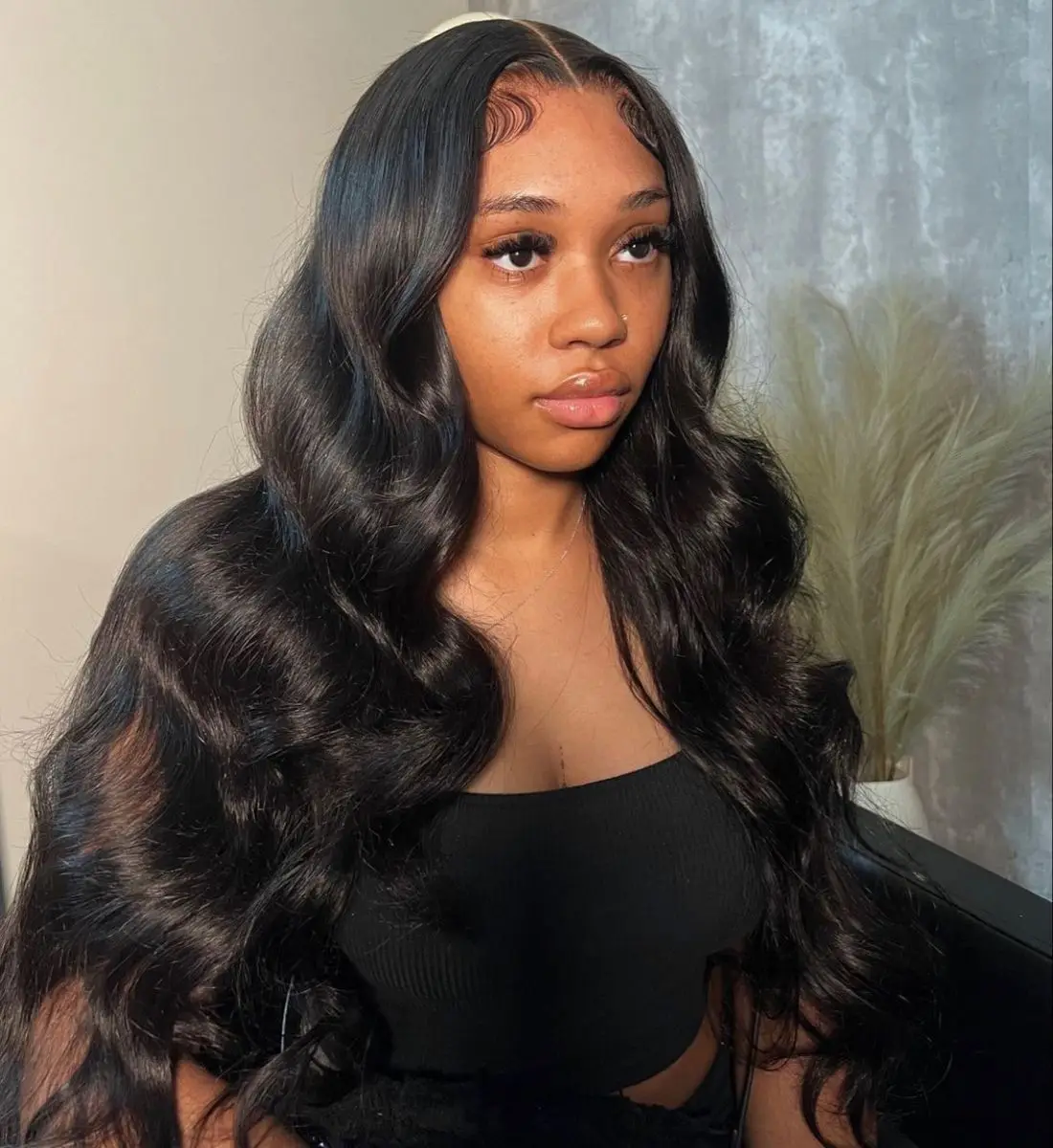 

30 36-дюймовый парик из натуральных волос с объемной волной 13x6 Hd, кружевной фронтальный парик, плотность 200%, объемная волна, парик спереди, человеческие волосы, бразильские волосы