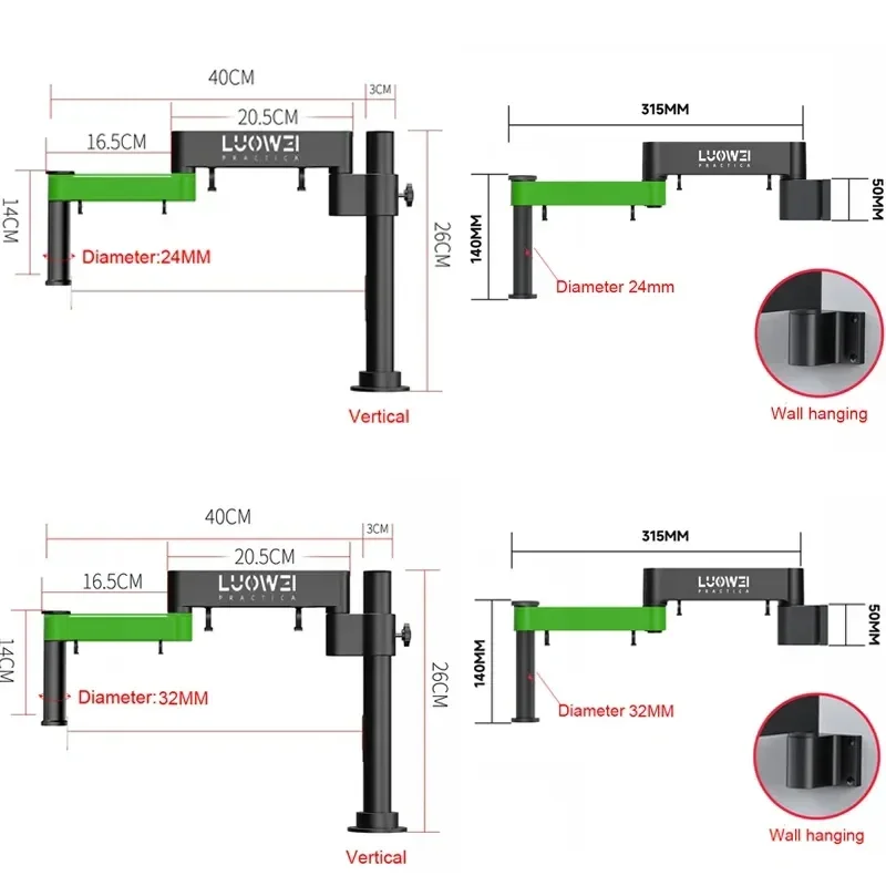 Luowei Mikroskop Gelenk arm halterung drehbar Universal ständer Stereo Trin okular Mikroskop Kamera Telefon Reparatur