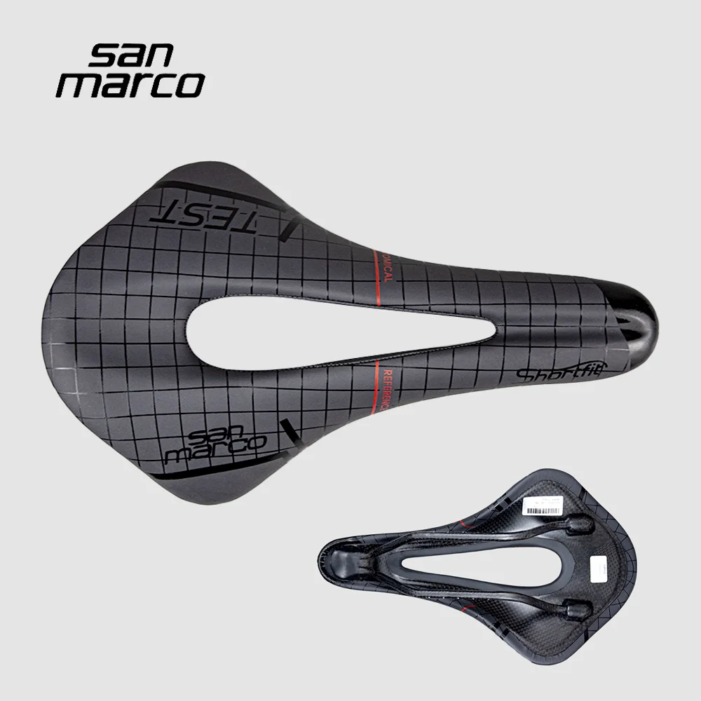 

Ультралегкое карбоновое велосипедное седло San Marco для шоссейных, MTB, TT и триатлонных велосипедов, полое, короткое, 255×145 мм, гоночное, дышащее, амортизирующее, мягкое