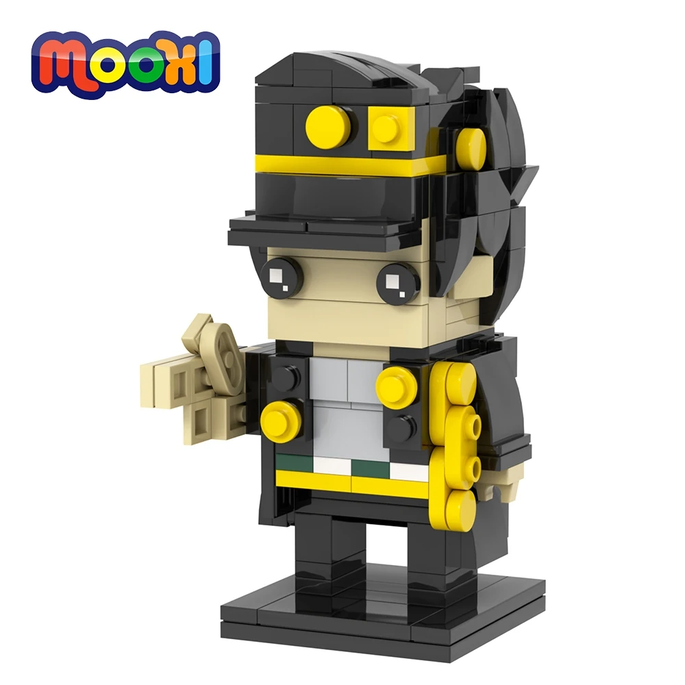 MOOXI JoJo’s Bizarre Adventure 192 Peças – Um Kit de Blocos de Montagem para Fãs de Anime e Construção Criativa