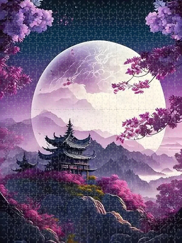 

1000pcs Adult Jigsaw Puzzle, Moon Landscape Puzzle, Perfect for DIY Creative Fun with Family,Gift ，teasing Toy