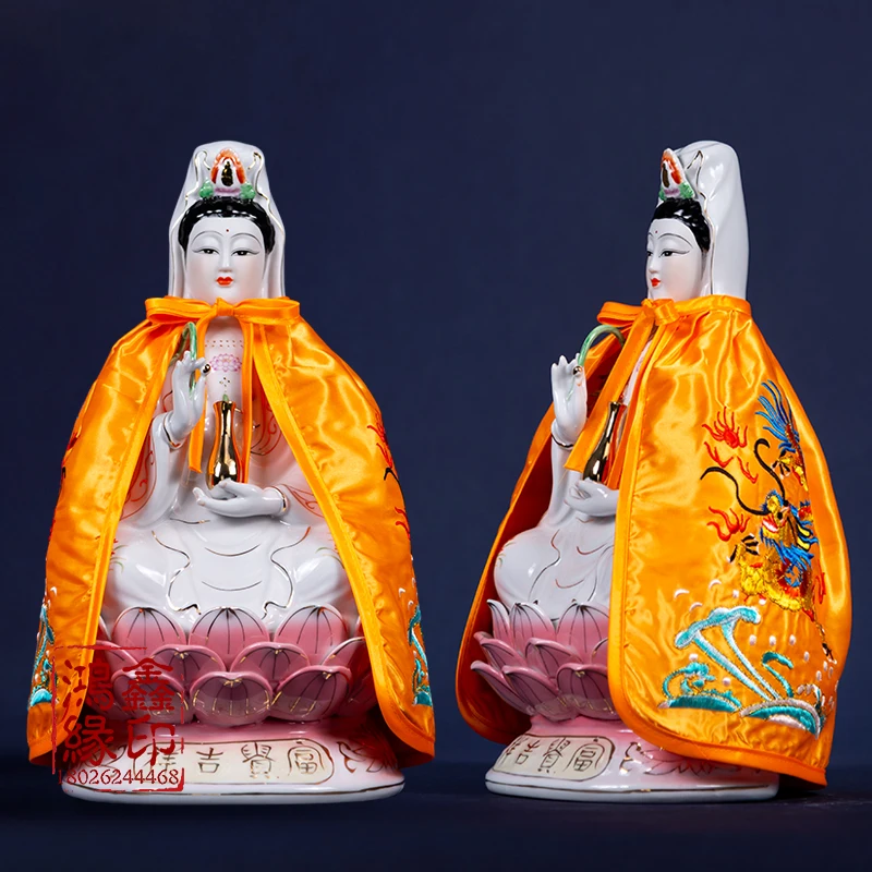 Buddhist Taoism supplies temple altar Buddha GUAN YIN PU SA Bodhisattva Gods cloak Shawl clothing overcoat Buddha clothes