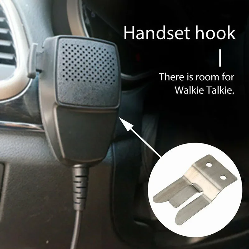 Banggood Metal Mic Holder Clip for Workman MH2 CB/10 Meter / Ham Radio Screw In Microphone Speaker Hanger