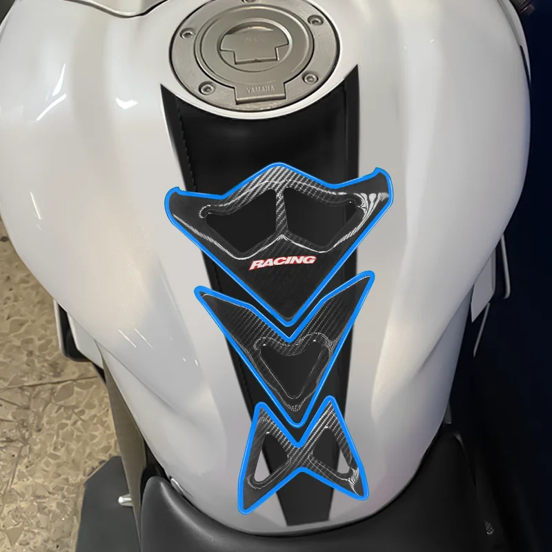 Motocicleta Protective Decoraction Adesivos, 3D Fishbone Fuel Tank, anti-risco decalques para Honda CTX700, CTX700N, CTX750, VTX, mais novo