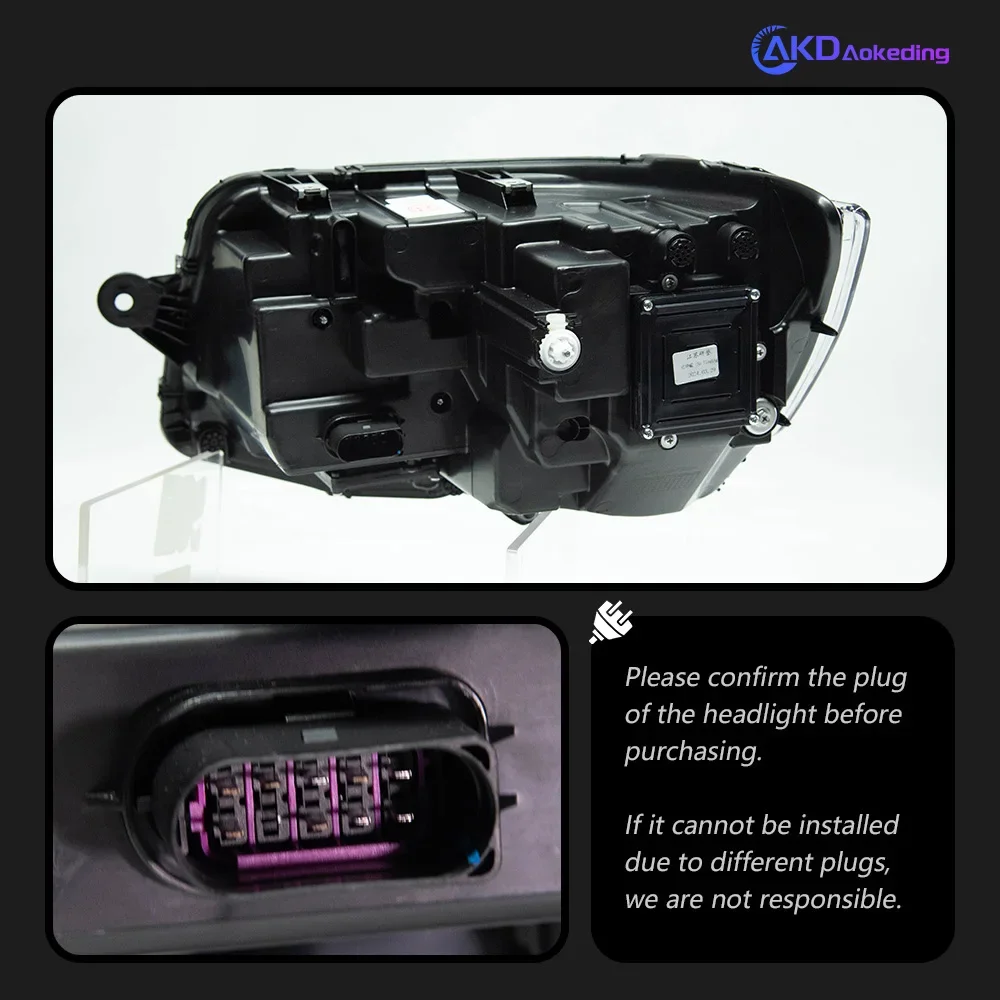 تصفيف السيارة رئيس مصباح لشركة فولكس فاجن مولتيفان T5 LED العلوي العارض عدسة 2010-2021 T6 إشارة قافلة Drl اكسسوارات السيارات