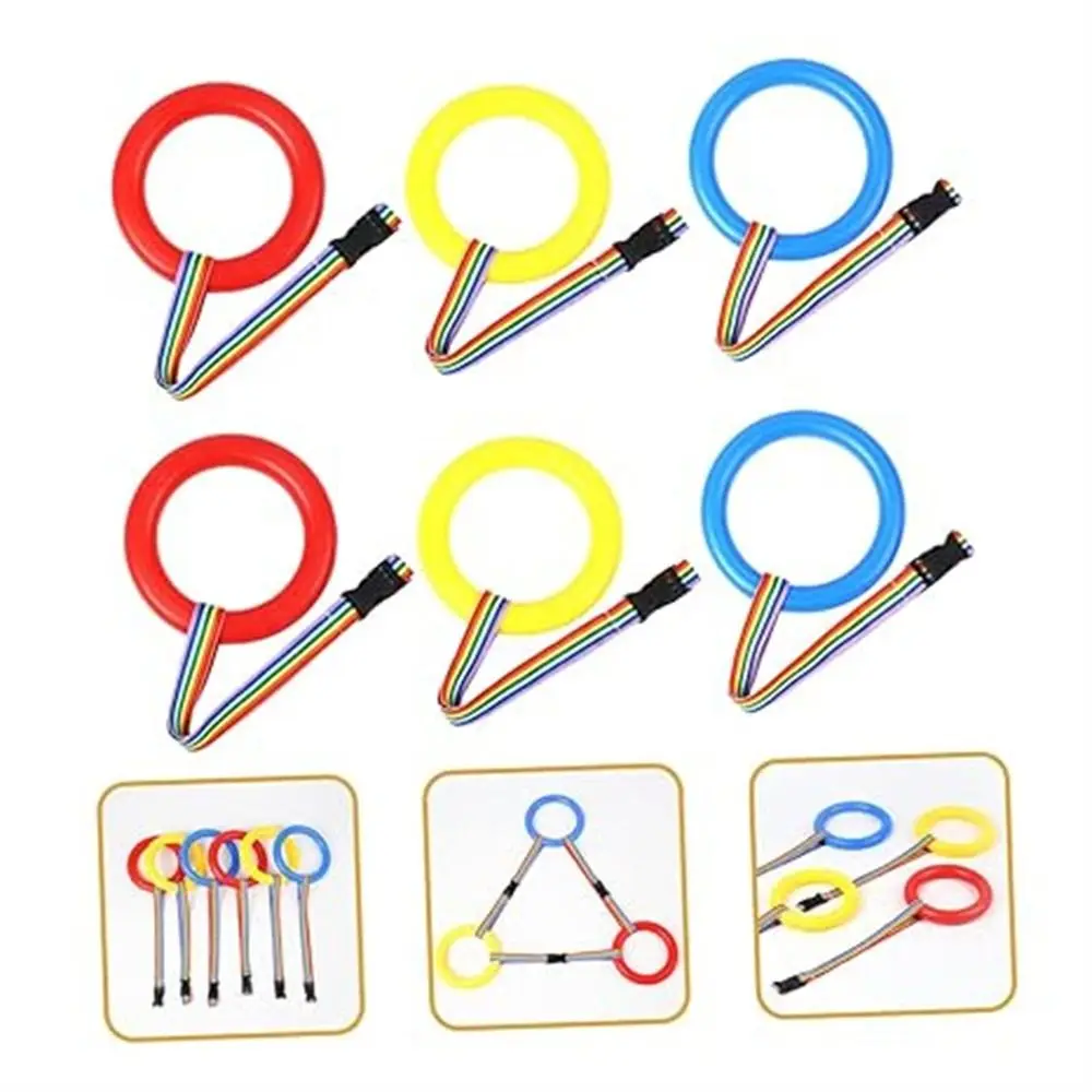 Teachers Child Kid to Belt Rings Walking Rope Classroom Hold Children Colored Transition Extendable Preschool Lines