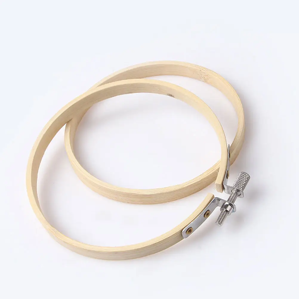 

10Pcs 23Cm Bamboo Embroidery Circle Hoop Kit Perfect for Beginners Cross Stitch Lovers DIY Craft Projects Wall Art Display