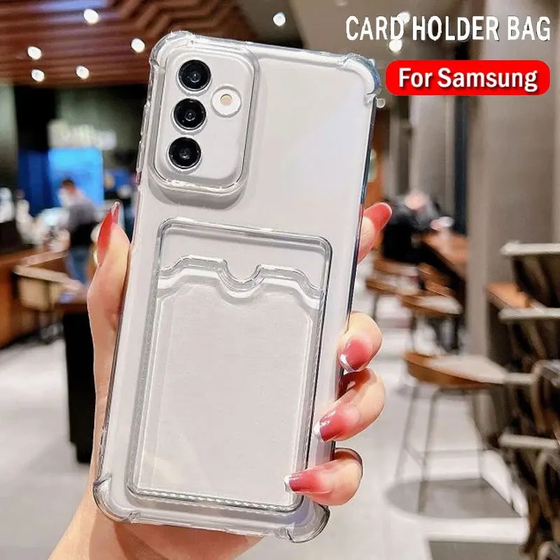 Kartenhalter Brieftasche Tasche Fall für Samsung A16 A26 A36 A56 A15 A25 A35 A55 A14 A24 A34 A54 A13 A23 A33 A53 A73 A12 A22 Klare Abdeckung