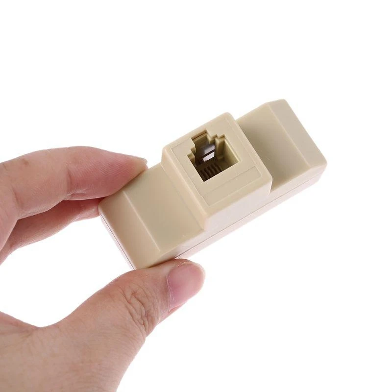 62KA 1pc RJ11 Splitter 4 Way Adapter 1 untuk M ke 4 F RJ-11 6P4C Splitter