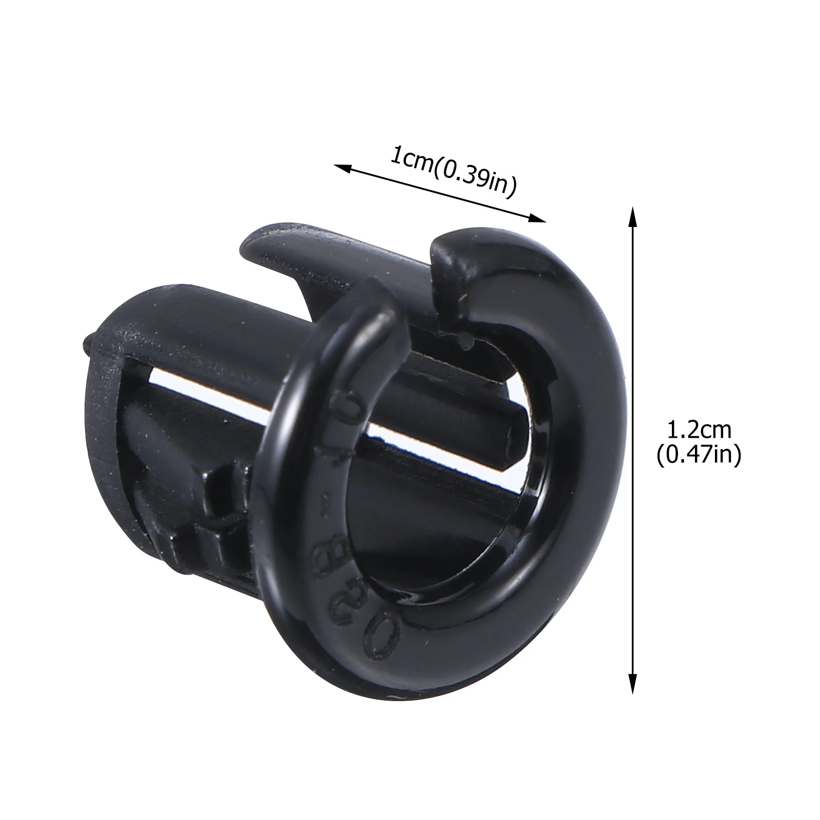 100pcs Cable Snap Grommet Nylon Black Protective Bushing Wear Resistant Vibration Absorbing Insulation For Cables Tubing Shafts