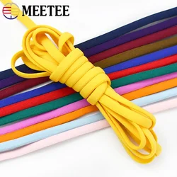 Meetee-ナイロン弾性バンドイヤーハンギングロープ、トレンチゴムロープ、マスクストリング、オイルコアベルト、伸縮性コード、縫製工芸品、5mm、10m