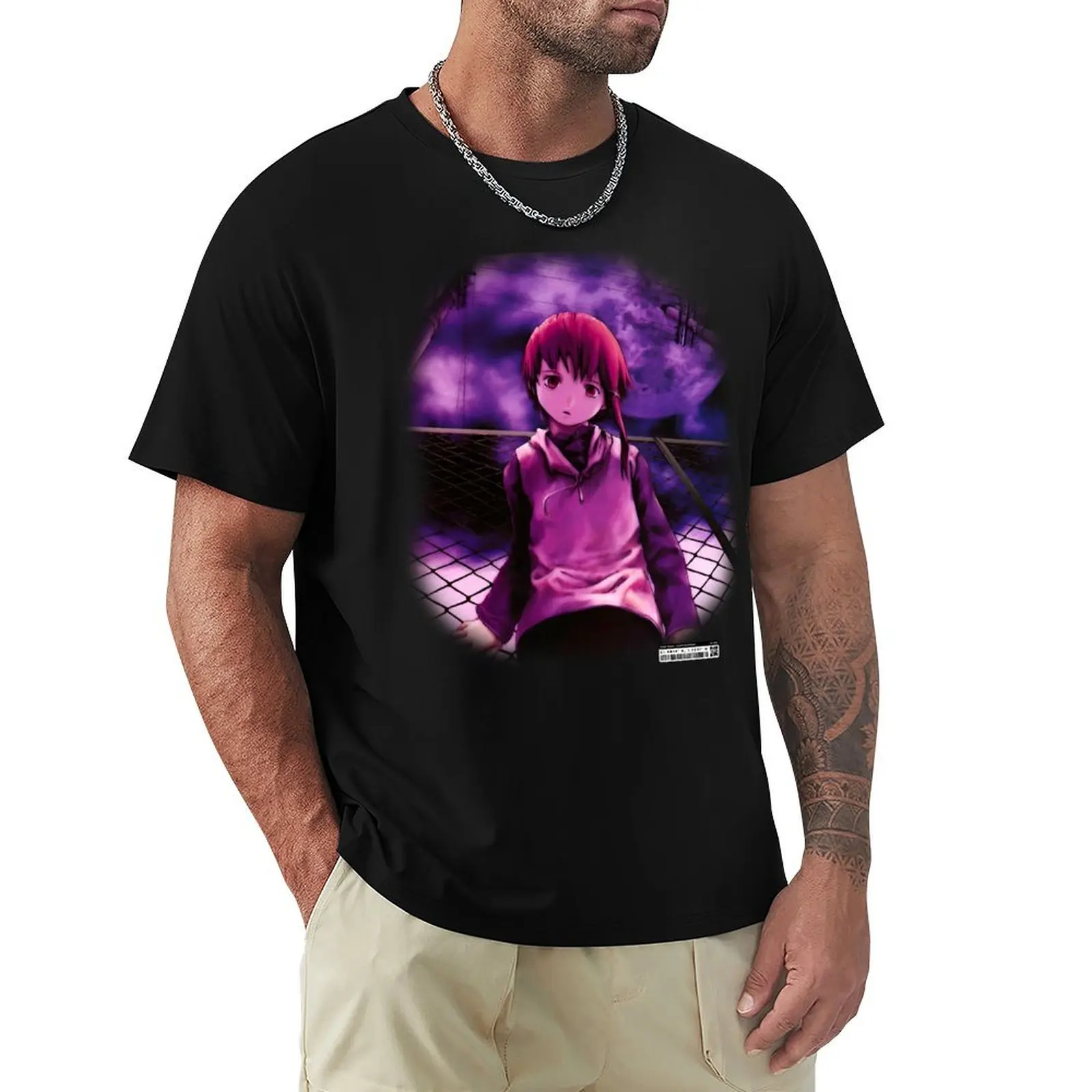 Serial Experiment Lain T-Shirt Festival Casual Short Sleeve