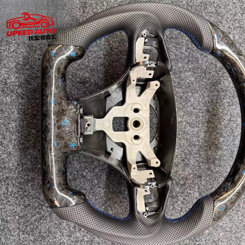 Suitable for Corvette C6 forged blue foil carbon fiber steering wheel modification, cross-border supply, factory direct sales