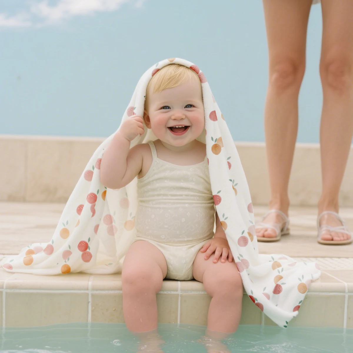 Elinfant 1 PC Asciugamano da bagno per bambini con cappuccio in fibra di microfibra Colori multipli Abito da bagno esclusivo per neonati e bambini piccoli