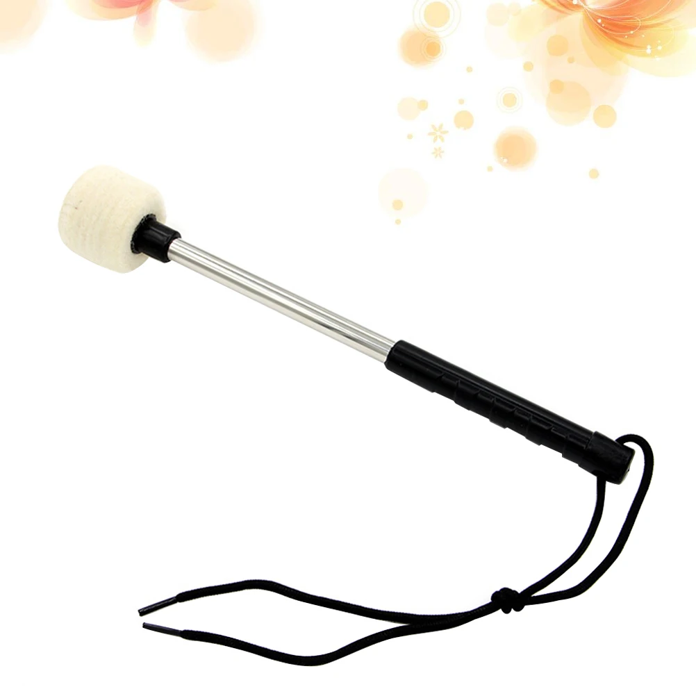 

1pc Wool Felt Snare Drum Beater Stainless Steel Handle Durable Replacement Percussion Accessory Music Instrument Parts Gift