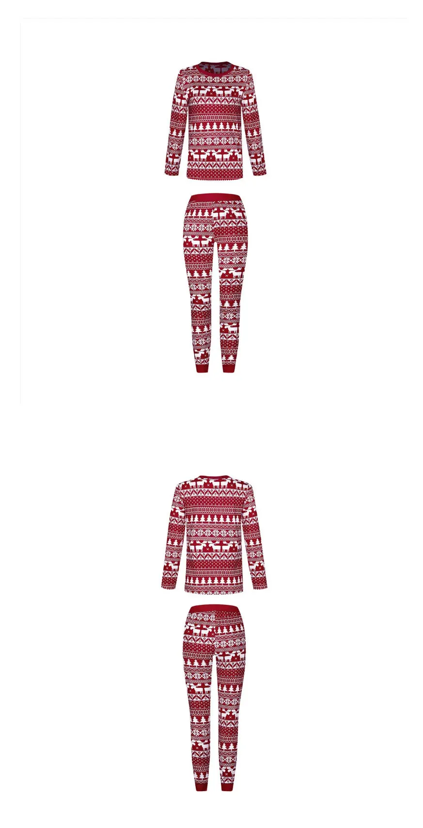 2025 neue Familie Weihnachten Pyjamas Mama Papa Kinder passende Kleidung Set Baby Strampler Pjs weiche lose 2-teilige Anzug Homewear Weihnachten Look – Detail 6