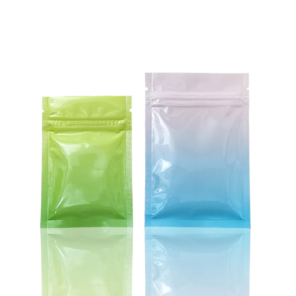 

Self Sealing Resealable Aluminum Foil Ziplock Pouch Bulk Food Tea Powder Sample Packaging Mylar Grip Zipper Bag