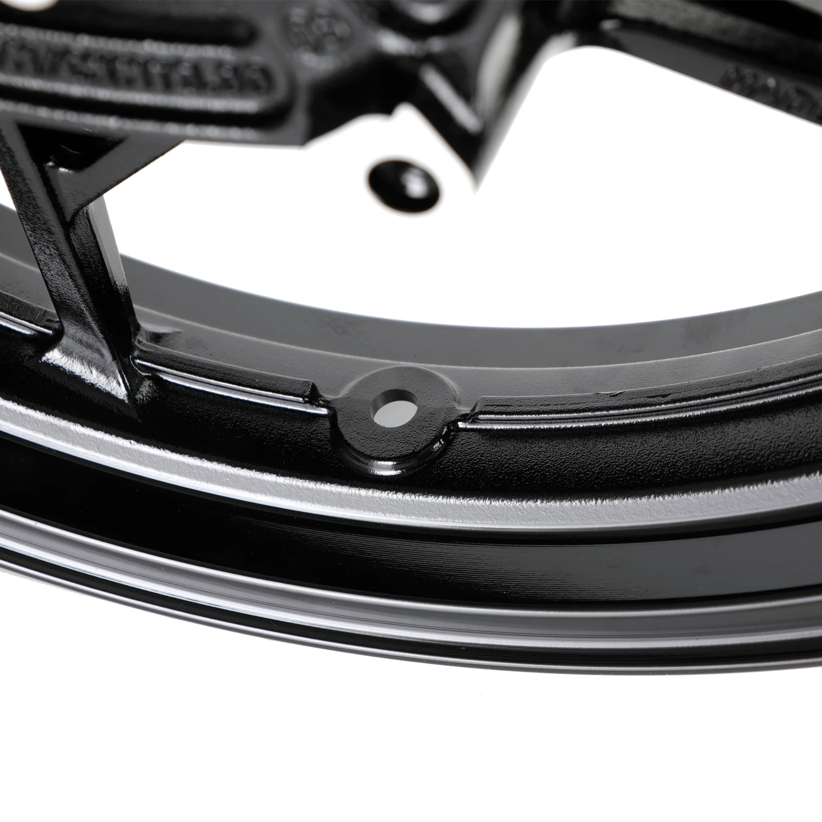 Areyourshop Glossy Black Front Wheel Rim For Kawasaki Z400 EX400 Ninja 400 ABS 2018-2023 Motorcycle Accessories