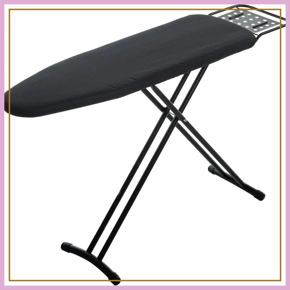 

54" x 13" Heavy Duty Ironing Board with Iron Rest, Heat Resistant Cover, Thick Padding, Height Adjustable Stand