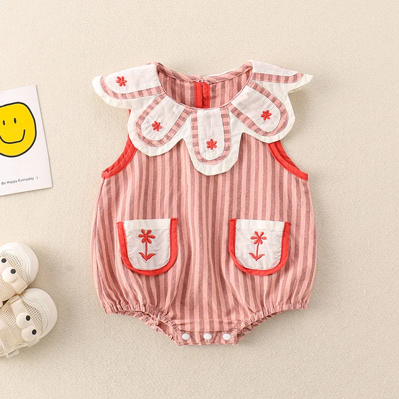 

Baby Clothes 2025 Bodysuit Summer Hot Sale Baby Girl's One Piece Clothes Thin Newborn Jumpsuit Climbing Clothes