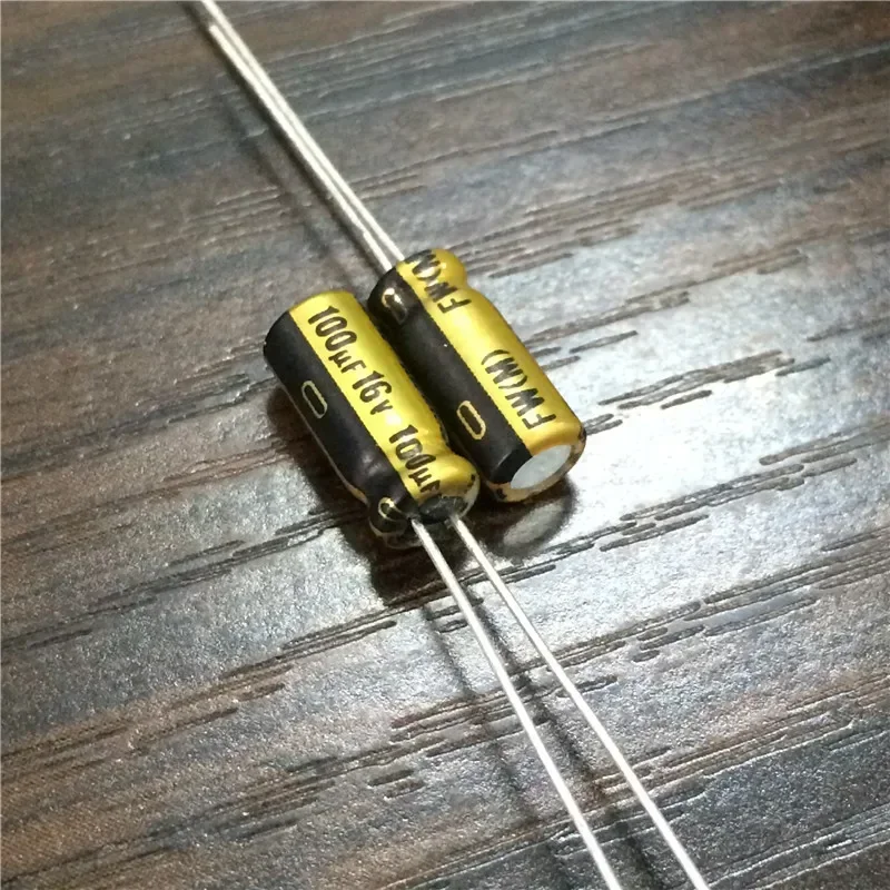 10Pcs/100Pcs 100uF/16V NICHICON 16V100uF FW Series 5x11mm Audio Aluminum Electrolytic Capacitor