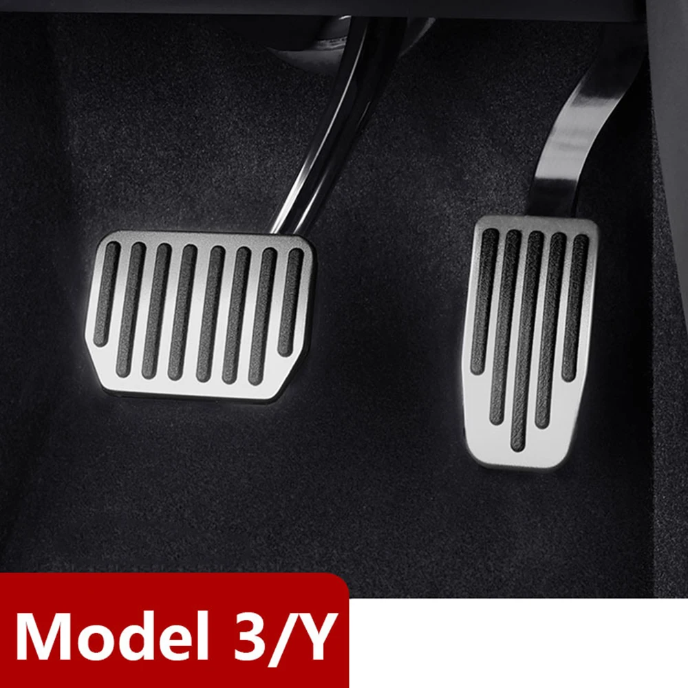 Foot Pedal Fuel Brake Pedal Rest Pedal Pads for Tesla Model 3 Model Y 2017 to 2023 Car Accessories